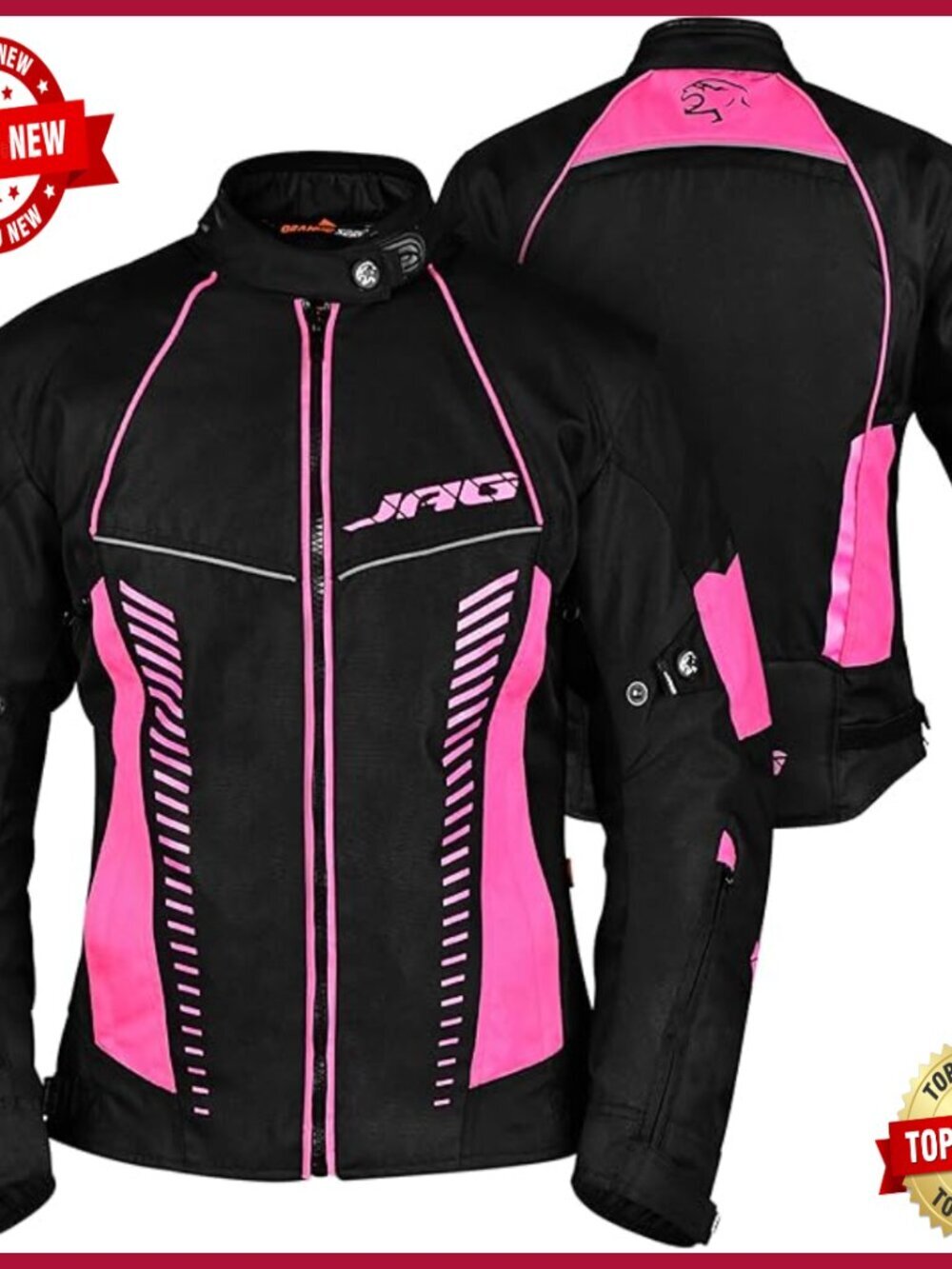 Women's CE Armored Motorcycle Jacket Lightweight All Season Riding Gear